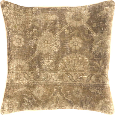 Vintage Turkish Oushak Pillow - 14" x 14"