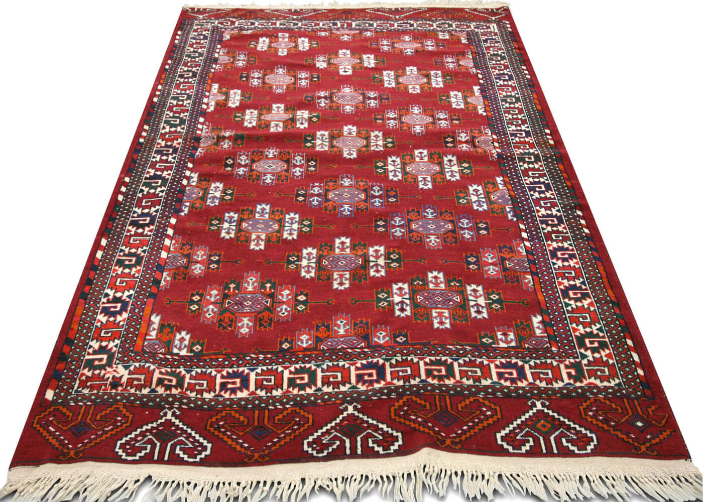 Semi Antique Turkoman Tekke Rug - 4' x 6'