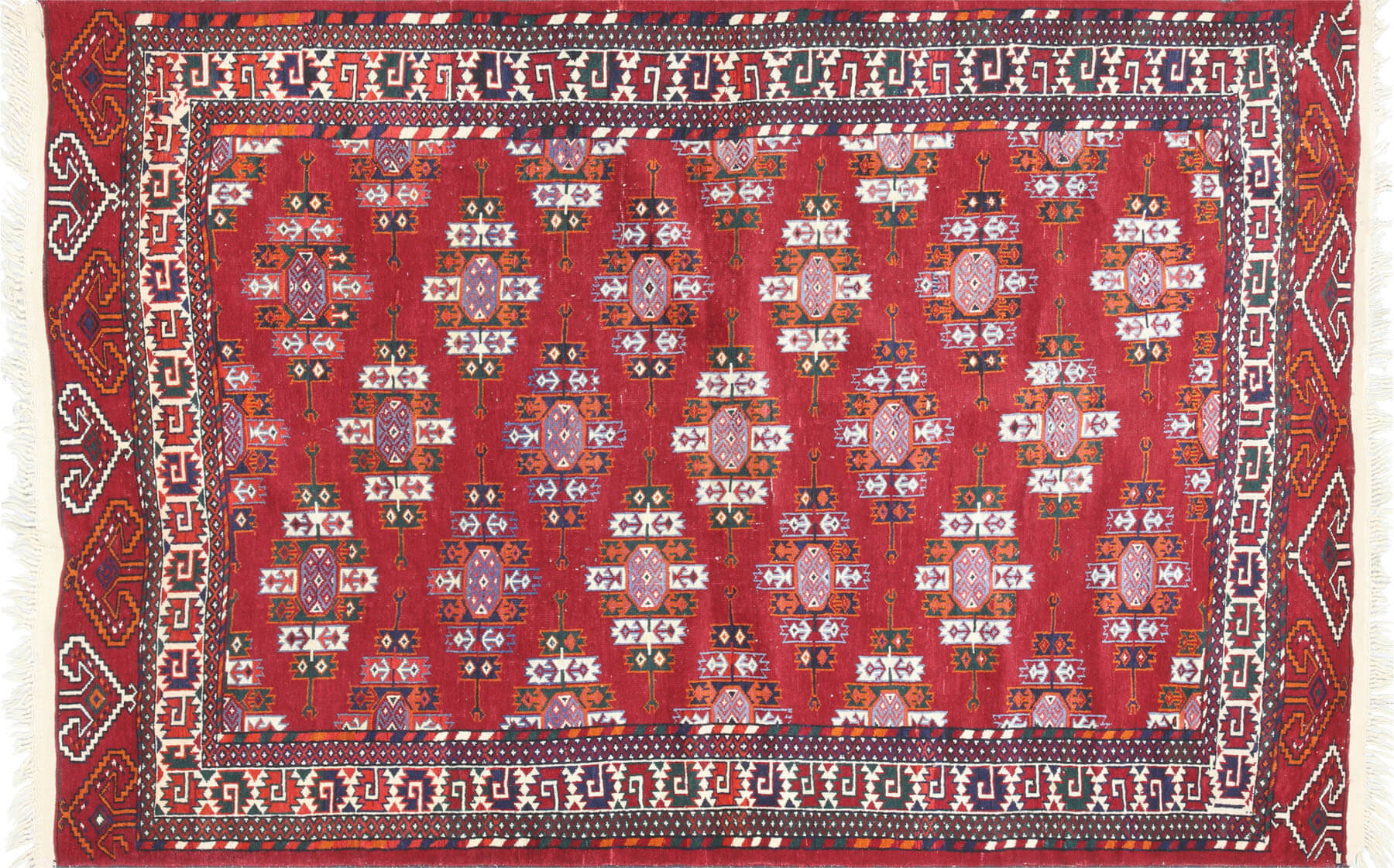 Semi Antique Turkoman Rug - 4' x 6'