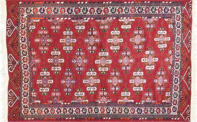 Semi Antique Turkoman Rug - 4' x 6'