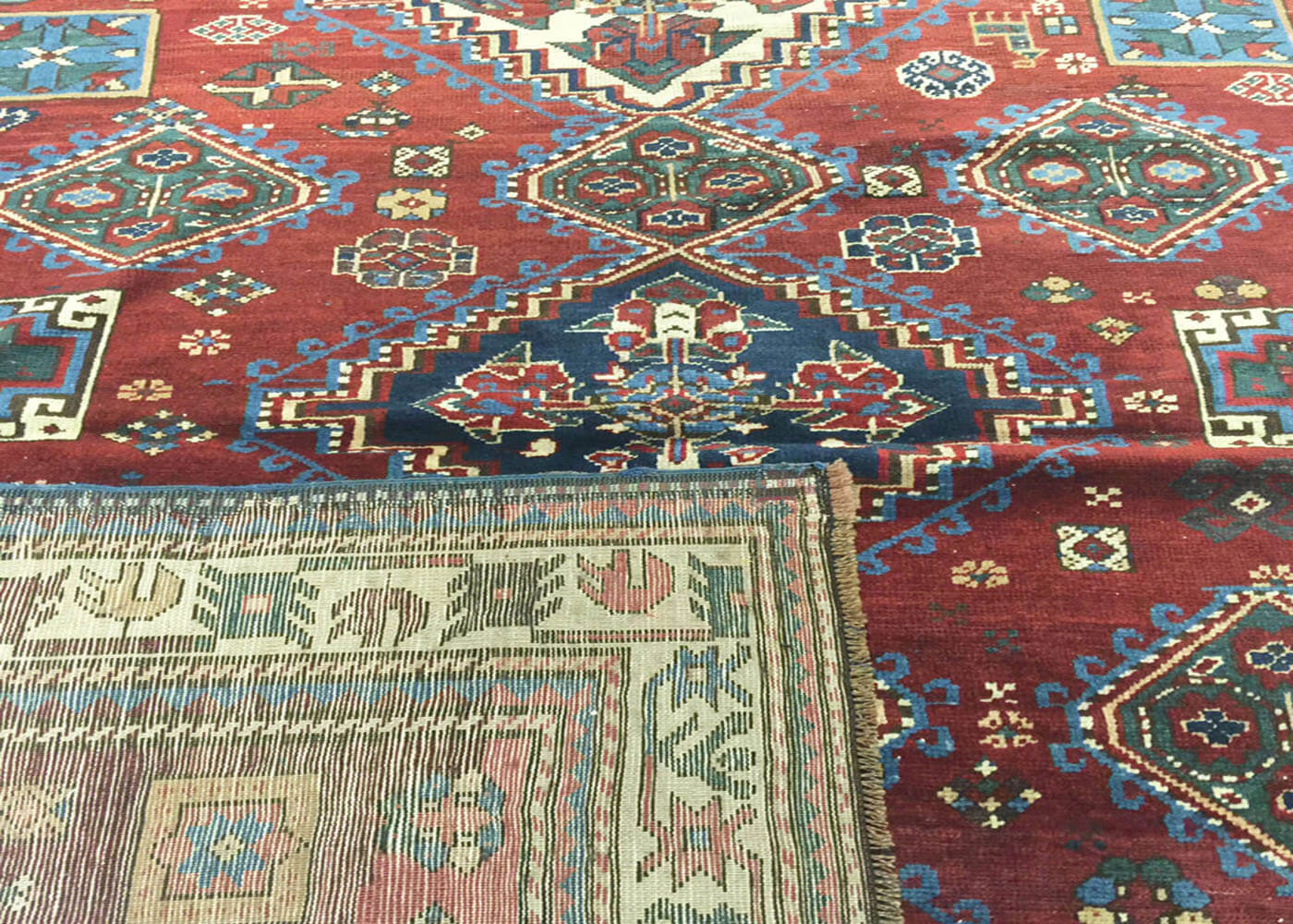 Antique Caucasian Karabagh Rug - 5'2" x 6'2"