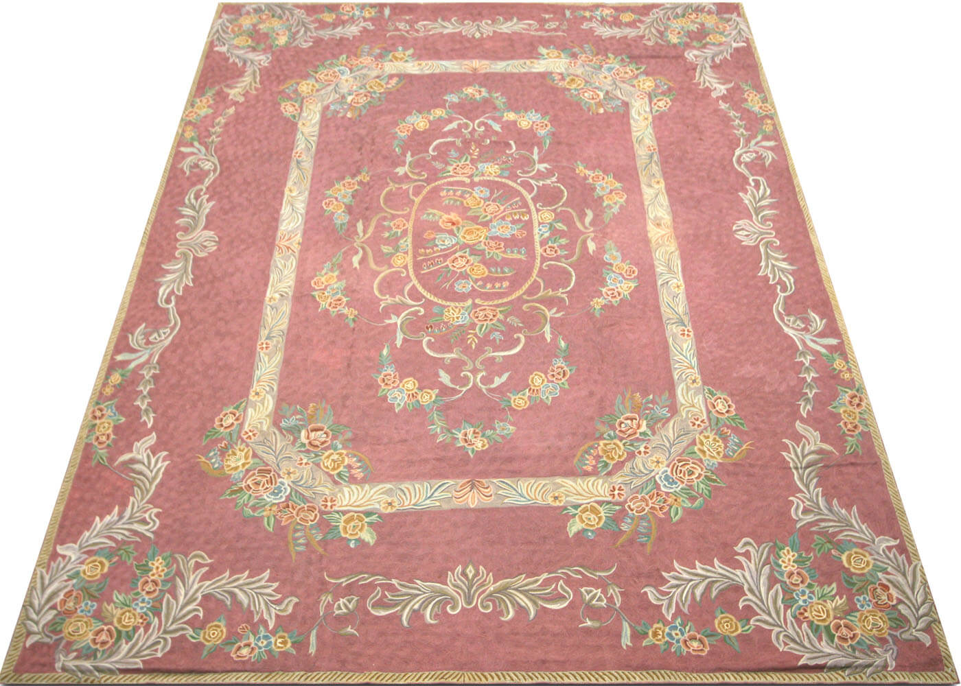 Semi Antique European Chainstitch Rug - 9' x 12'