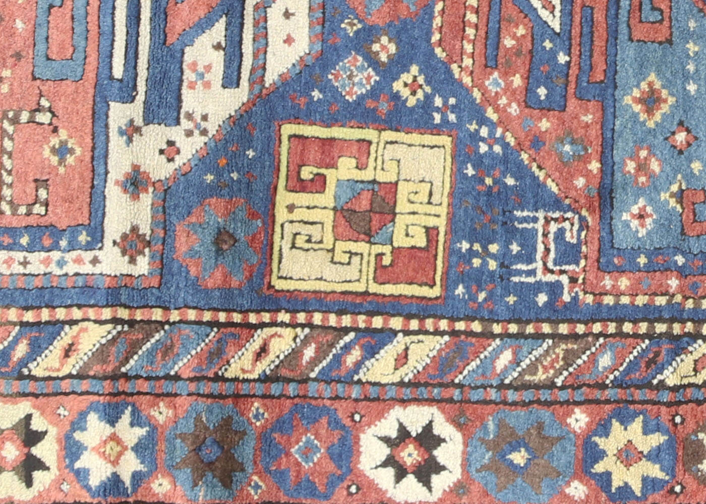 Antique Caucasian Karabagh Rug - 4'3" x 8'6"