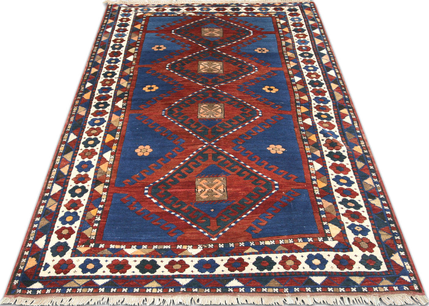 Antique Caucasian Karabagh Rug - 4'3" x 7'2"