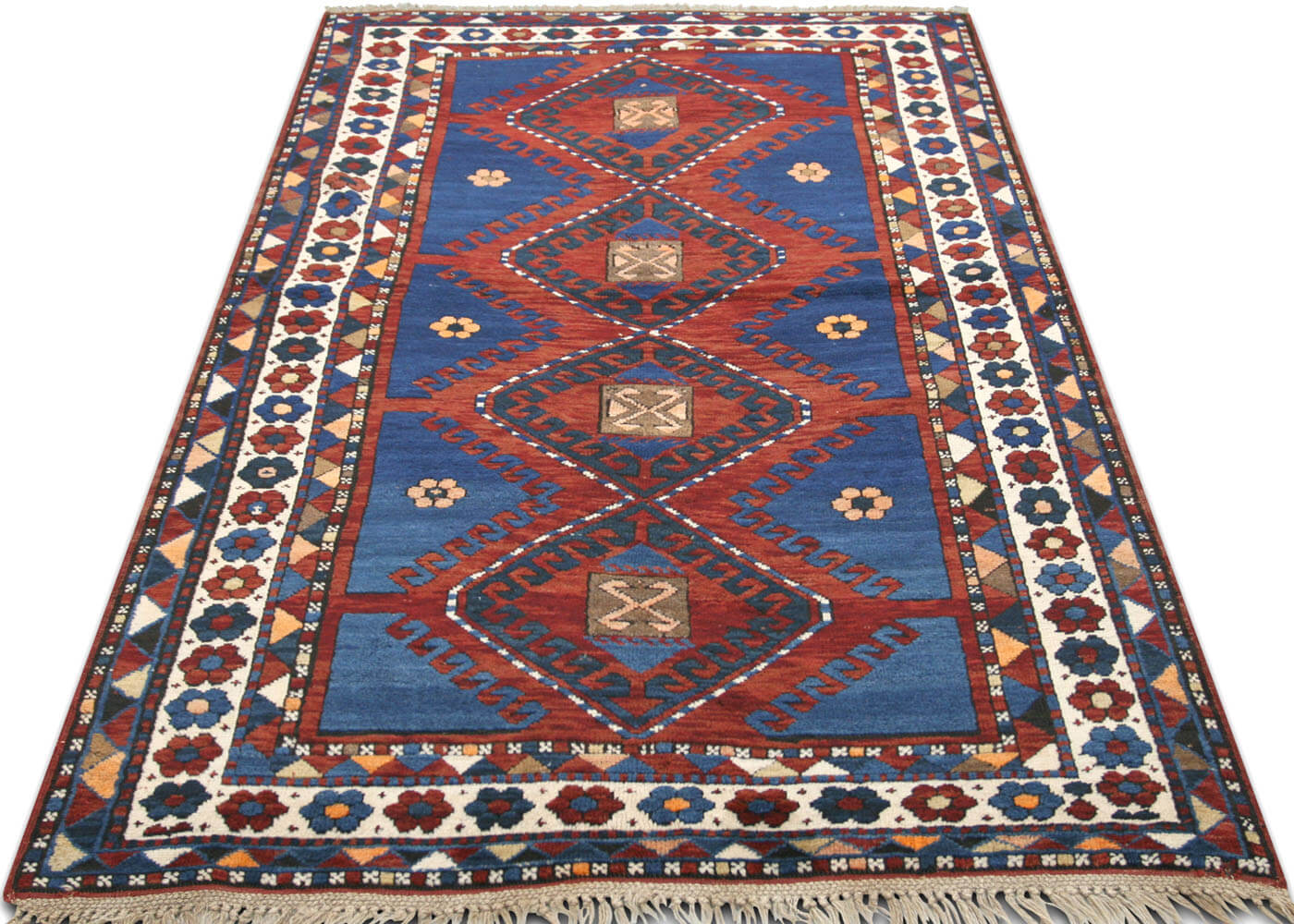 Antique Caucasian Karabagh Rug - 4'3" x 7'2"