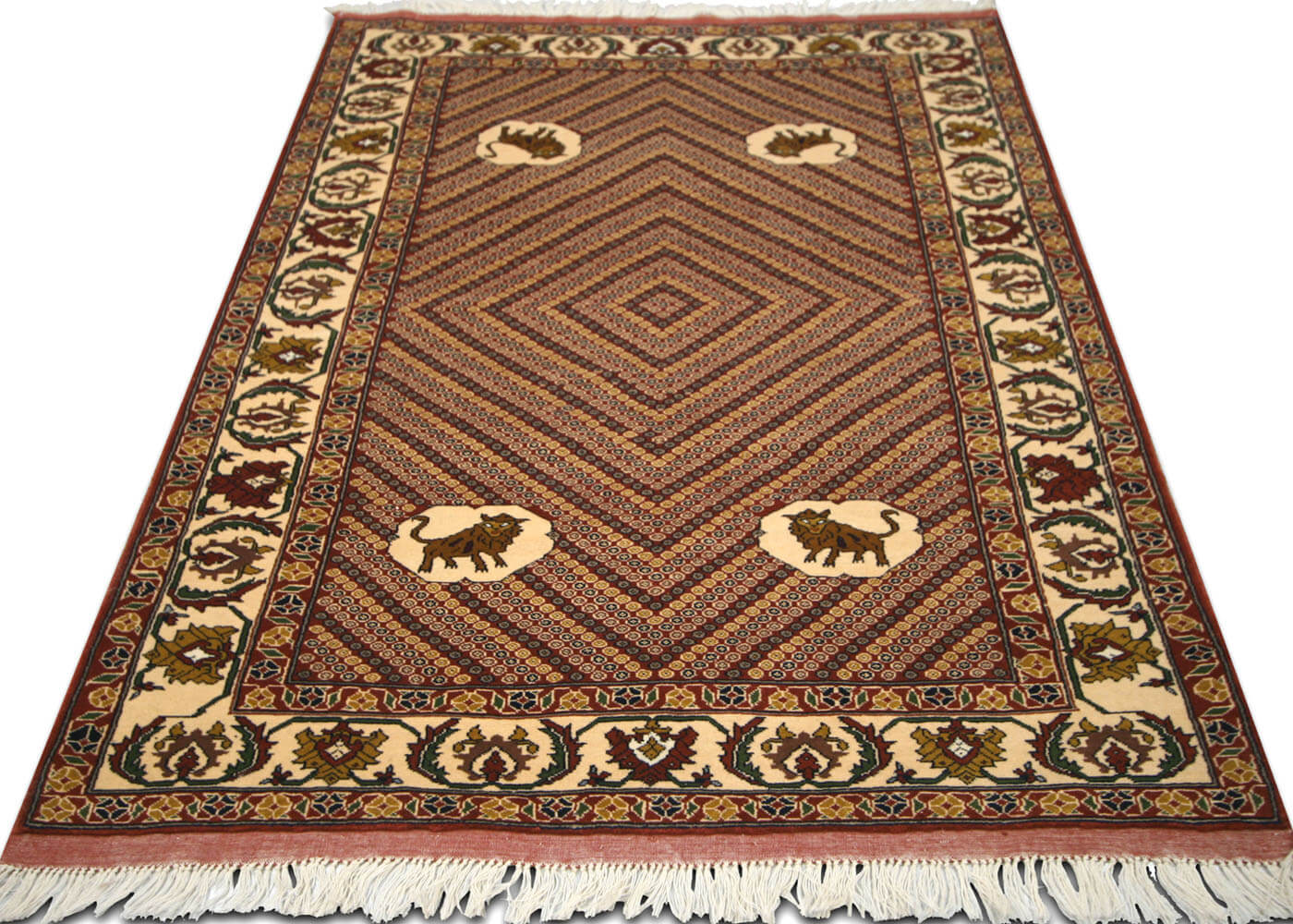 Vintage Persian Shiraz Rug - 4' x 6'