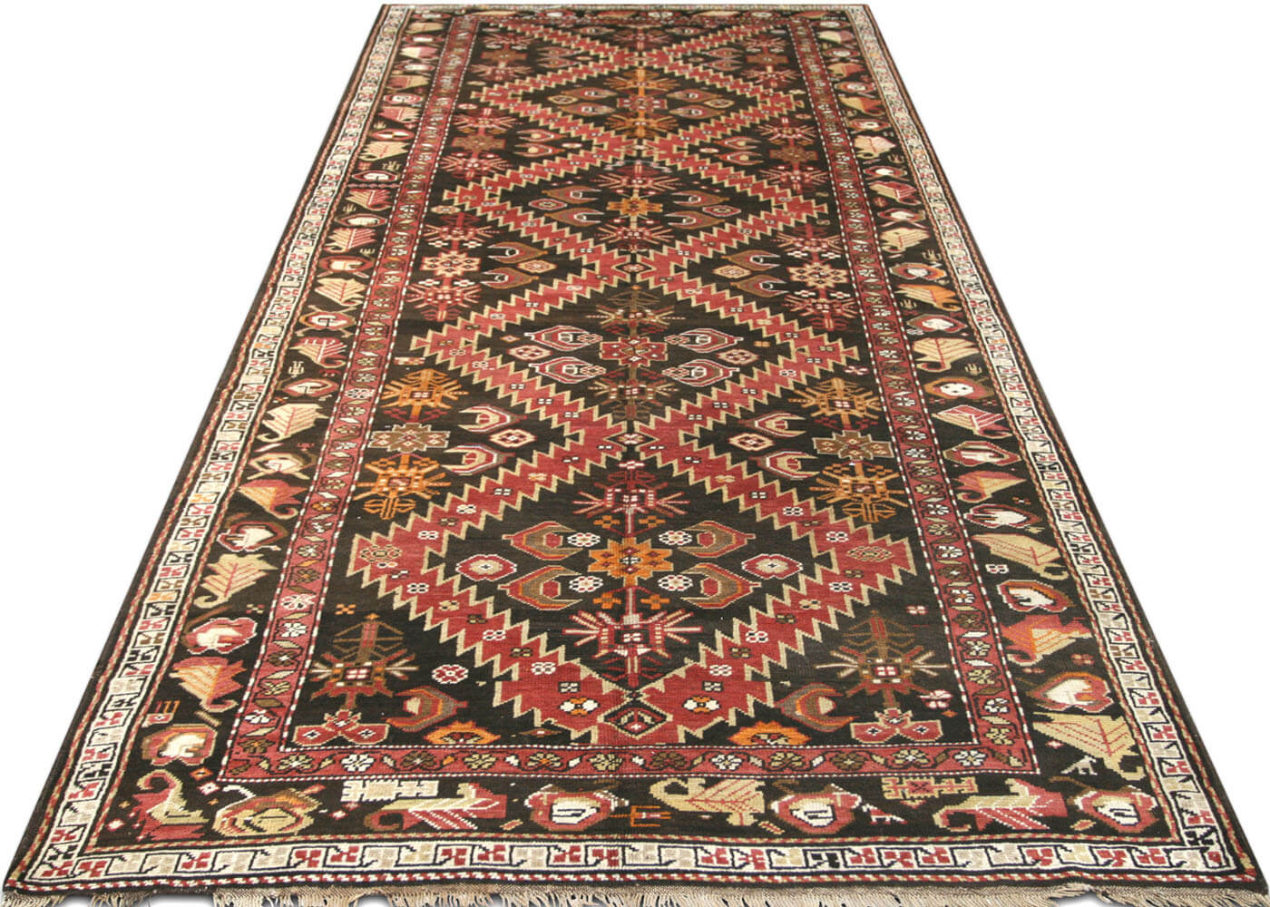 Antique Caucasian Karabagh Rug - 5'7" x 14'3"