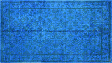Vintage Turkish OverDyed Carpet - 5'9" x 10'1"