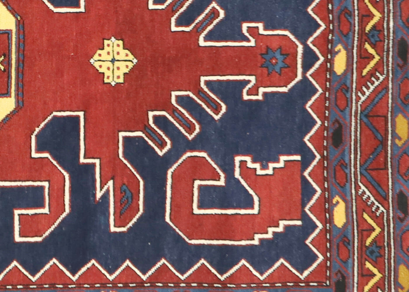 Antique Caucasian Karabagh Rug - 4'10" x 7'1"