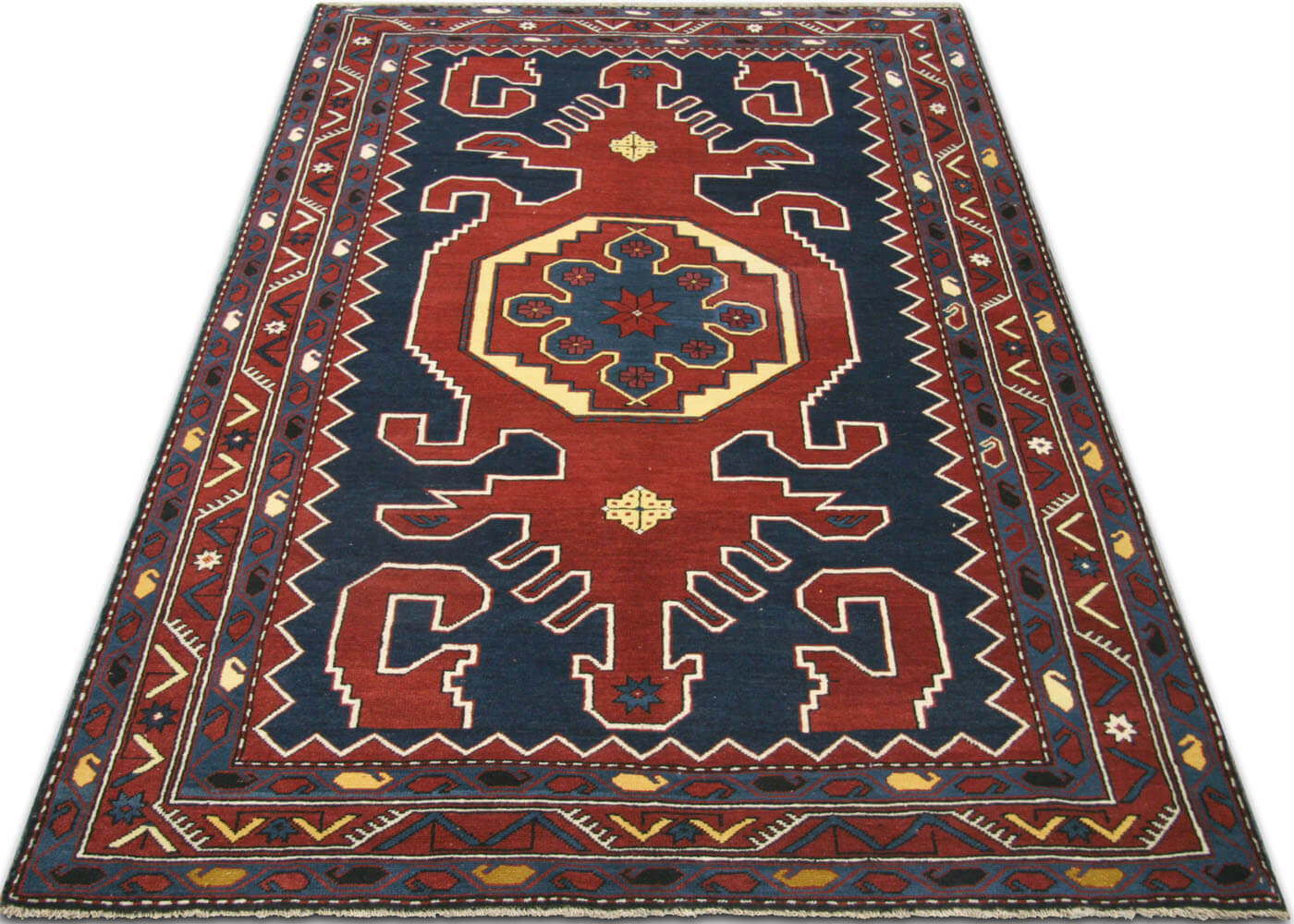 Antique Caucasian Karabagh Rug - 5' x 7'2"