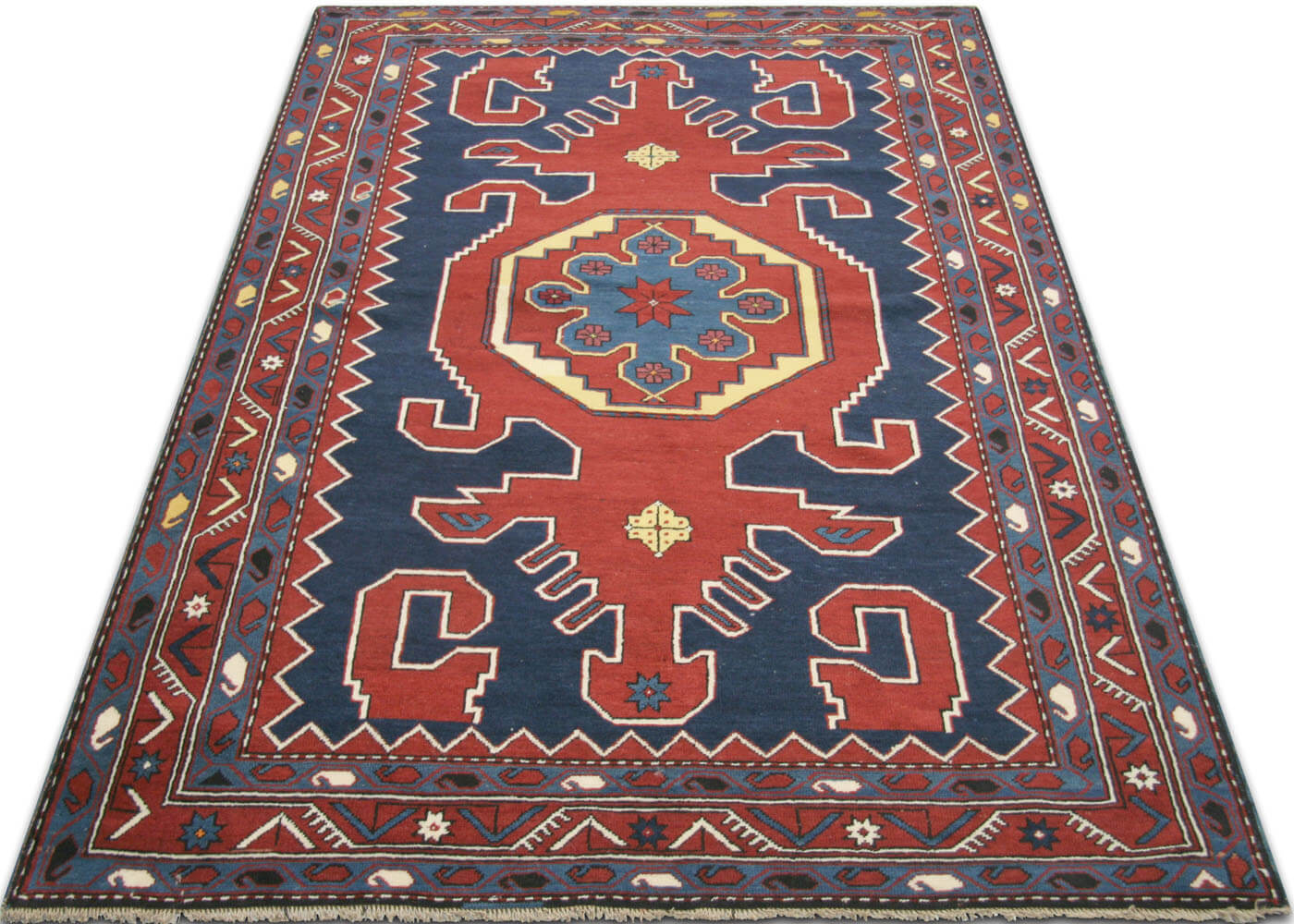 Antique Caucasian Karabagh Rug - 4'10" x 7'1"