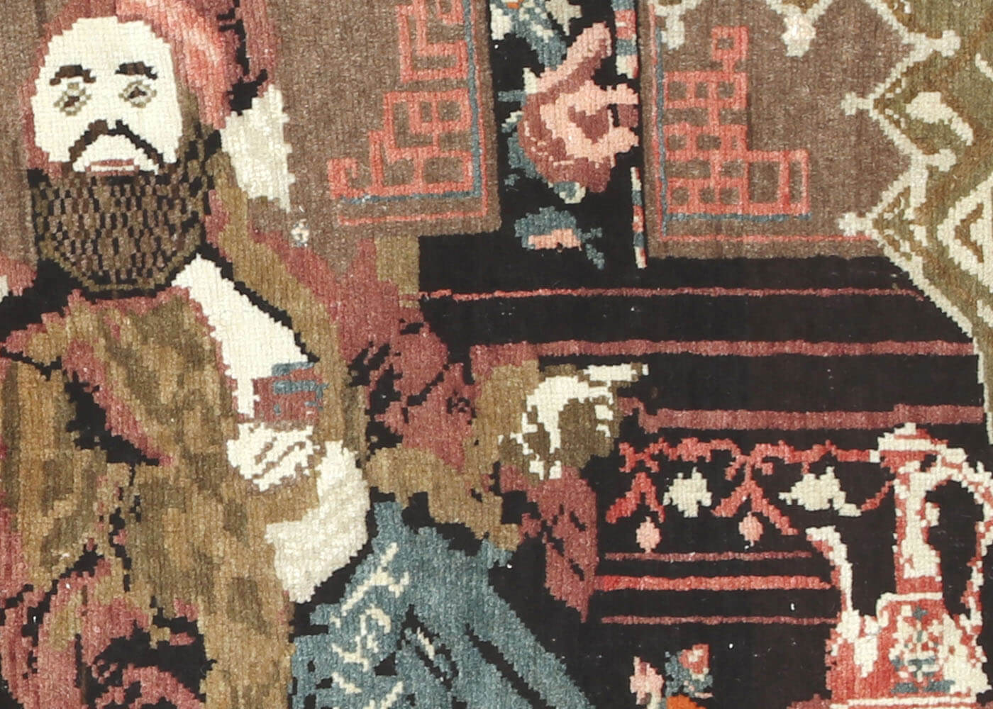 Antique Caucasian Karabagh Rug - 4'7" x 7'
