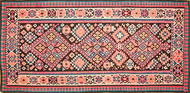 Antique Caucasian Kilim - 5'9" x 12'5"