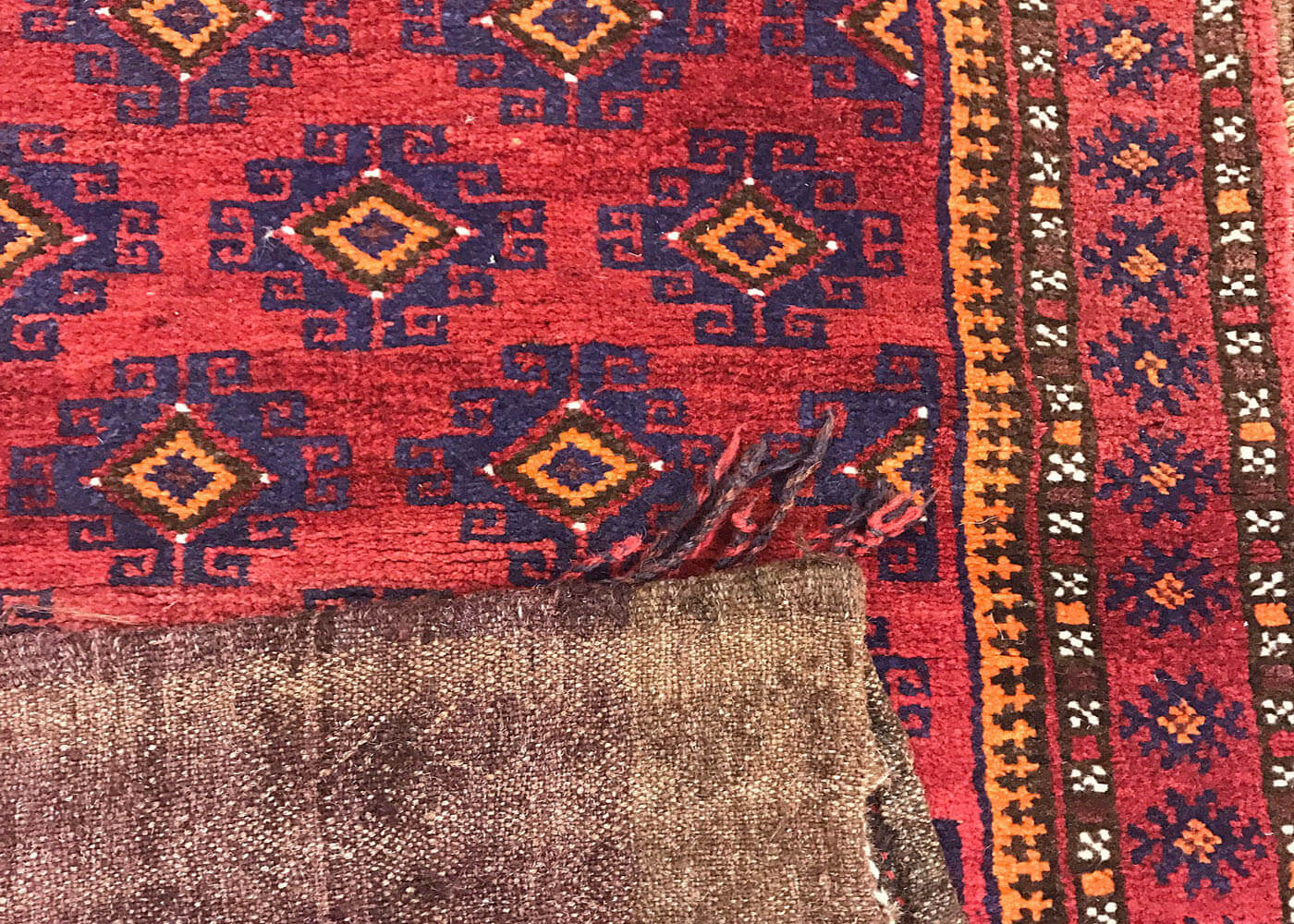 Vintage Balouchi Floor Cushion - 2'1" x 3'7"
