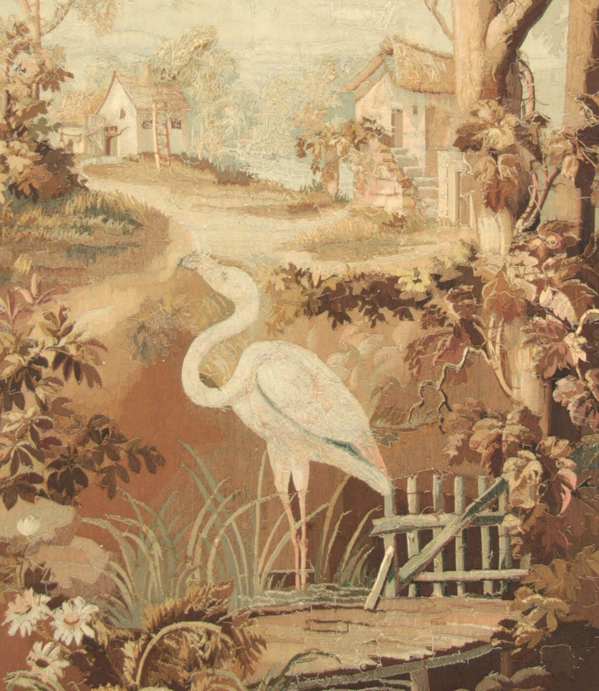 Antique French Aubusson Tapestry - 4' x 10'6"
