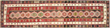 Semi Antique Turkish Kilim Runner - 3'6" x 14'8"